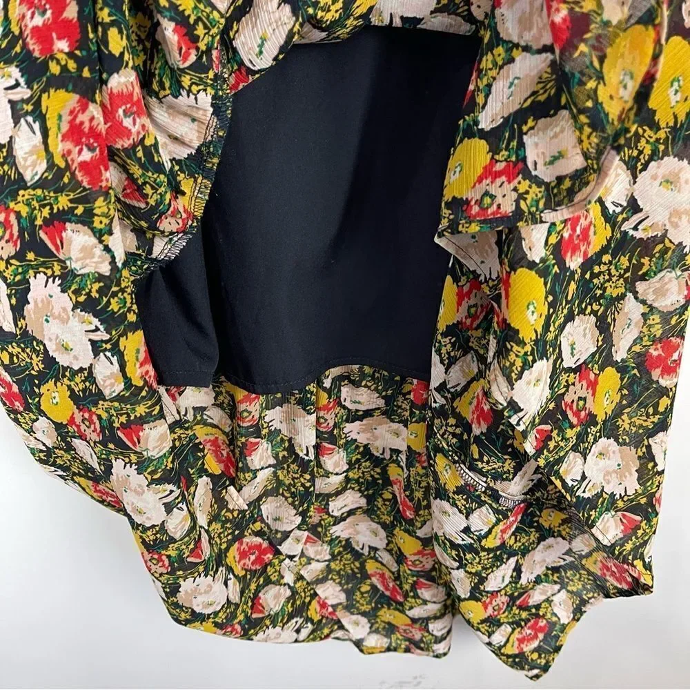 J. Crew Mercantile Floral Print Sleeveless Tiered Maxi Sun Dress Women's Size 2